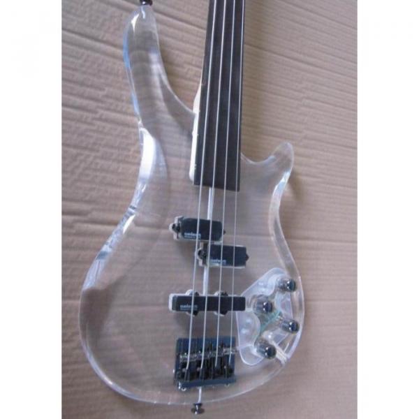Custom Shop H&amp;S Sequoia 4 String Acrylic LED Bass #1 image