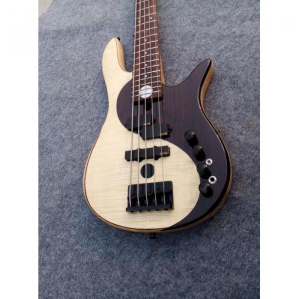 Custom Shop Fordera Yin Yang YY4 Delux 5 String Bass Standard Solid Veneer Maple Top #1 image