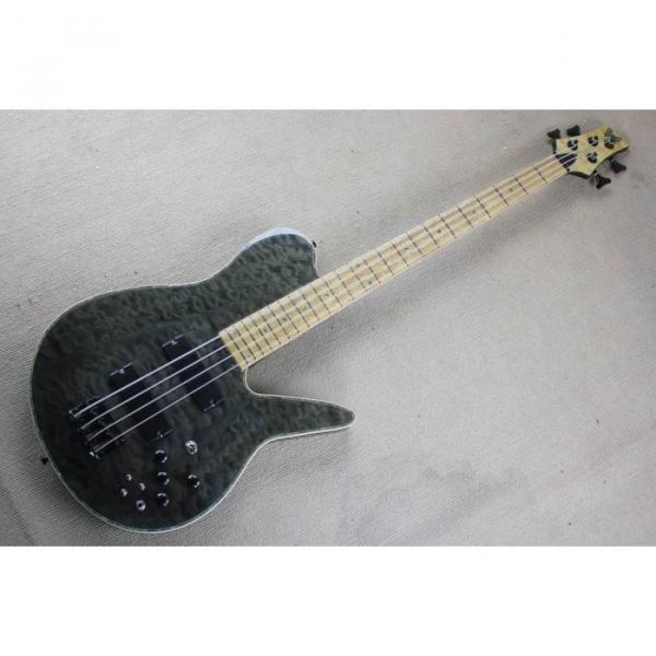 Custom Shop Fordera Gray Quilted Maple Top Delux 4 String Bass #1 image