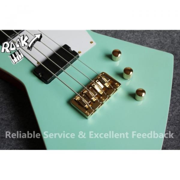 Custom Shop Explorer Sea Foam Green Teal 4 String Bass #3 image