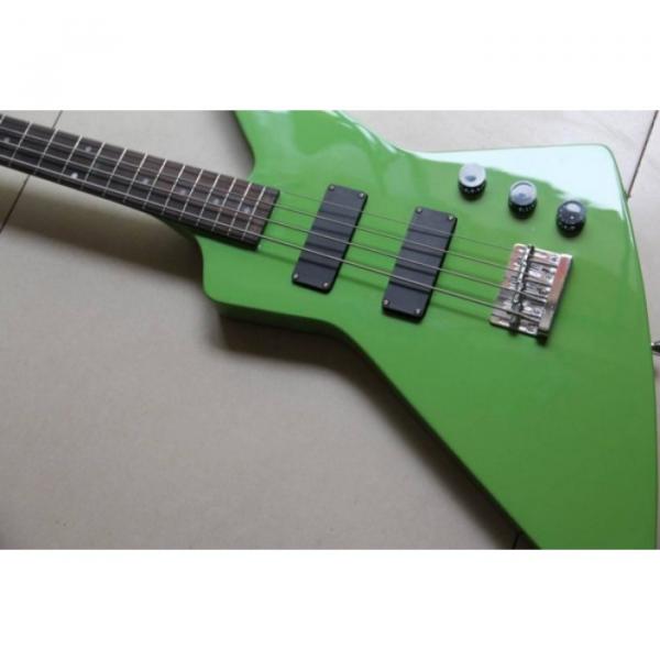 Custom Shop Explorer Green 4 String Bass #1 image