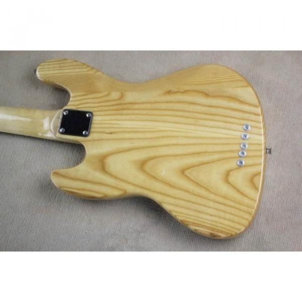 Custom Shop Ash Wood 5 String Jazz Bass Red Pearloid Pickguard #3 image