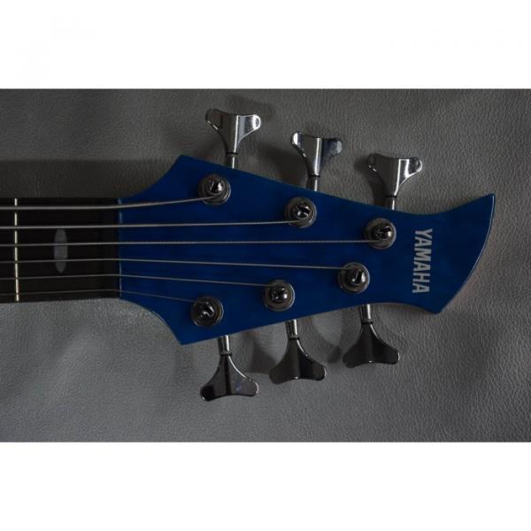 Custom Shop 6 String Blue Quilted Maple Top Yamaha Bass #2 image