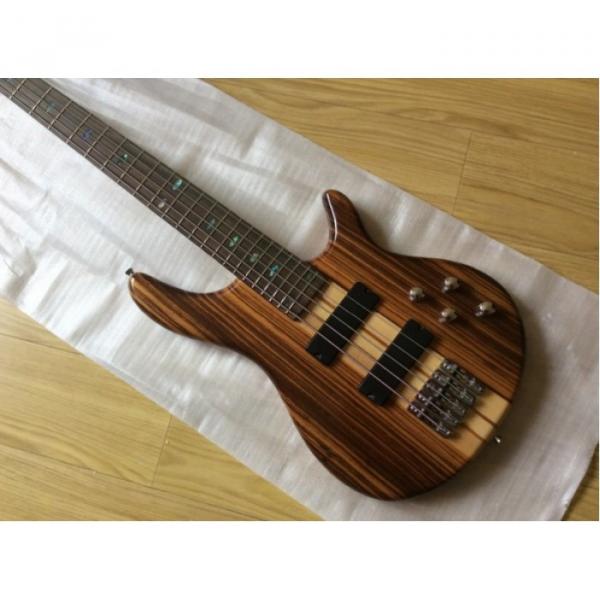 Custom Shop 5 String Bass One Piece Set Neck Brown Maple Body #1 image