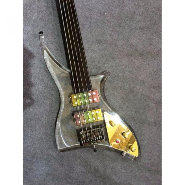Custom Shop 5 String Acrylic LED Bass Fretless #4 image