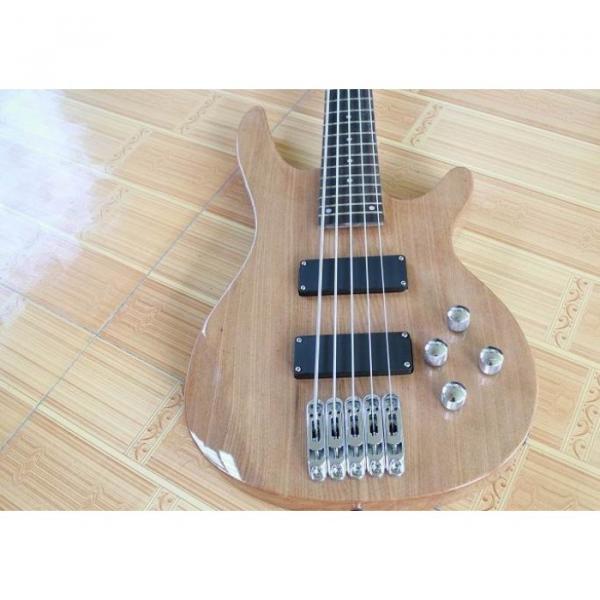 Custom Shop 5 Strings Natural Wood Electric Bass #1 image