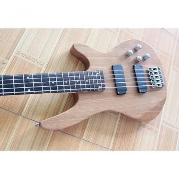 Custom Shop 5 Strings Natural Wood Electric Bass #2 image
