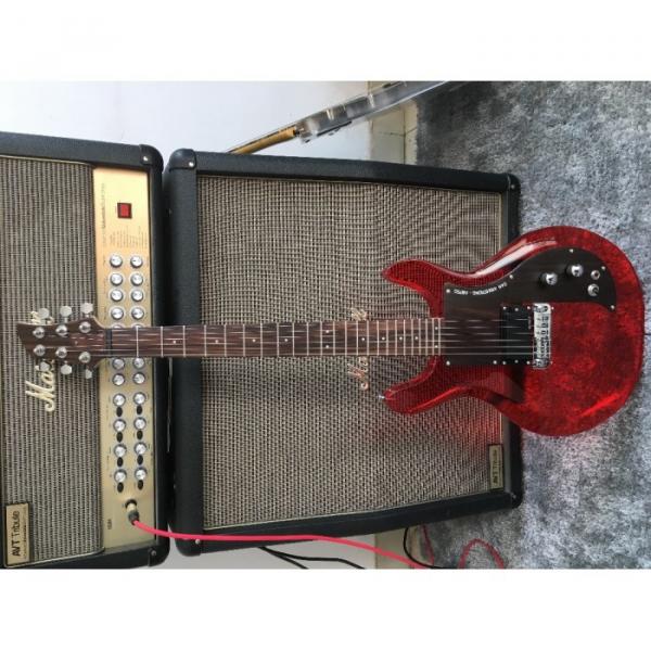 Custom Shop 4 String Ampeg Acrylic Dan Armstrong Red Bass #1 image