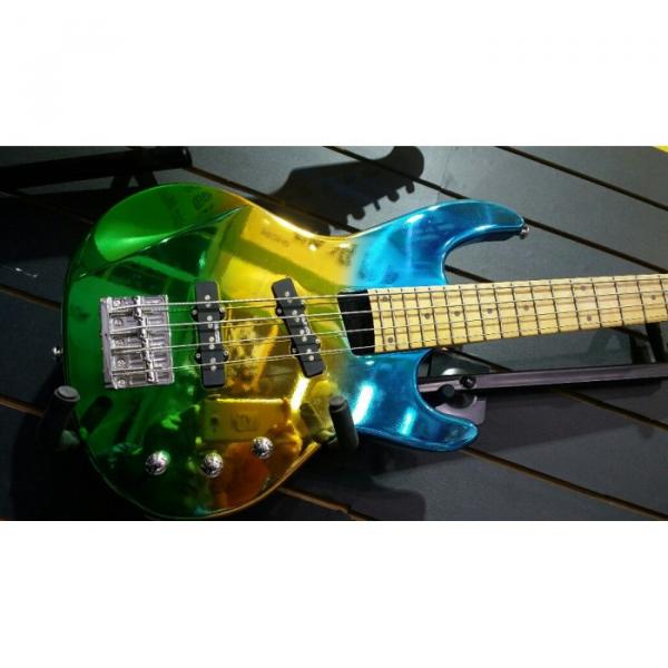Custom Shop 4 String Bass Chrome Electroplating Painting Multi Colored #1 image