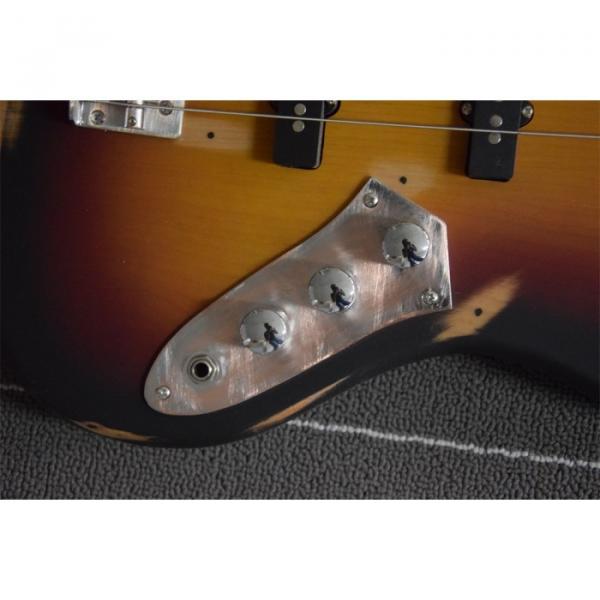 Custom Built Vintage Relic Matte 4 String Jazz Bass #5 image