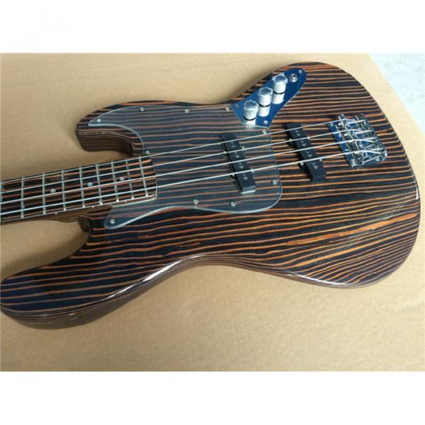 Custom Fender Zebra Wood Geddy Lee Jazz Bass 4 String #1 image