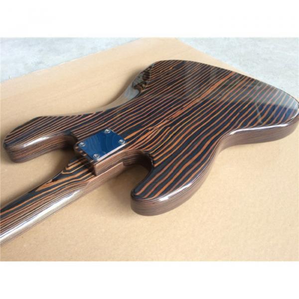 Custom Fender Zebra Wood Geddy Lee Jazz Bass 4 String #3 image