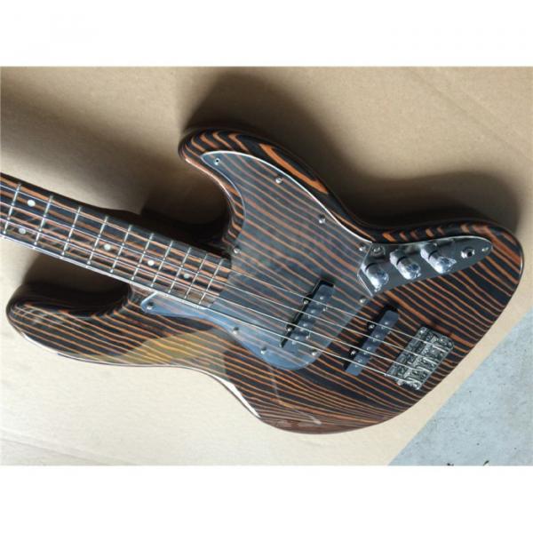 Custom Fender Zebra Wood Geddy Lee Jazz Bass 4 String #5 image
