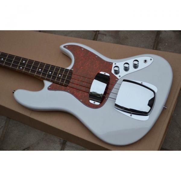 Custom Fender Pearl White Jazz Bass Guitar #1 image