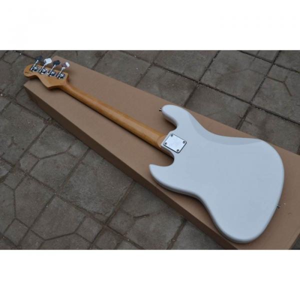 Custom Fender Pearl White Jazz Bass Guitar #2 image