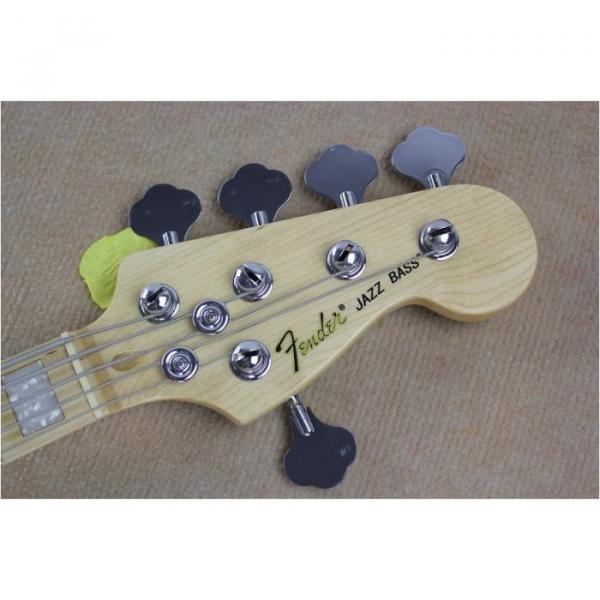Custom Fender Ash Wood Blue Geddy Lee Jazz Bass Guitar #4 image