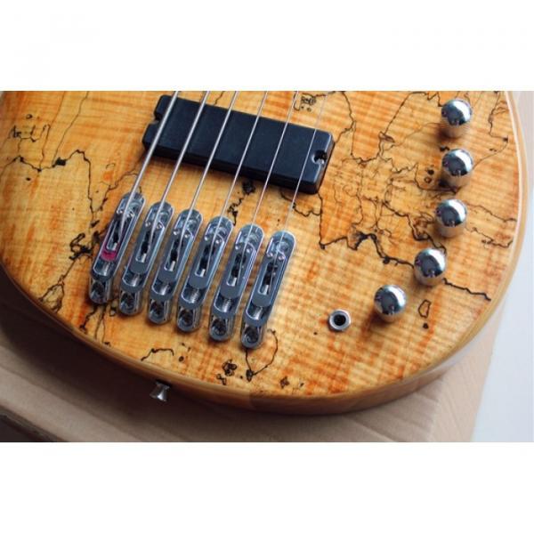 Custom Butterfly Fodera 6 Strings Bass With 9V Active Pickups #4 image