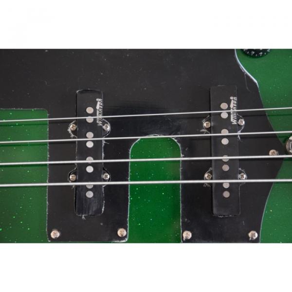 Custom Build Thunderbird Krist Novoselic 4 String Bass Metallic Green #5 image