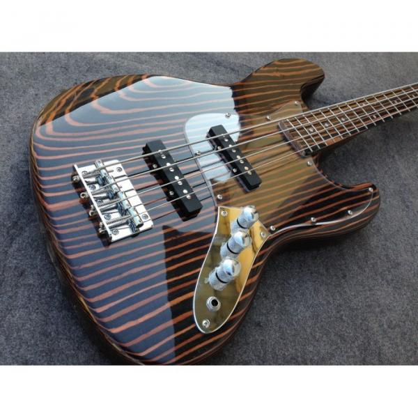 Custom Build Fender Zebra Wood Geddy Lee Jazz Bass 4 String #4 image