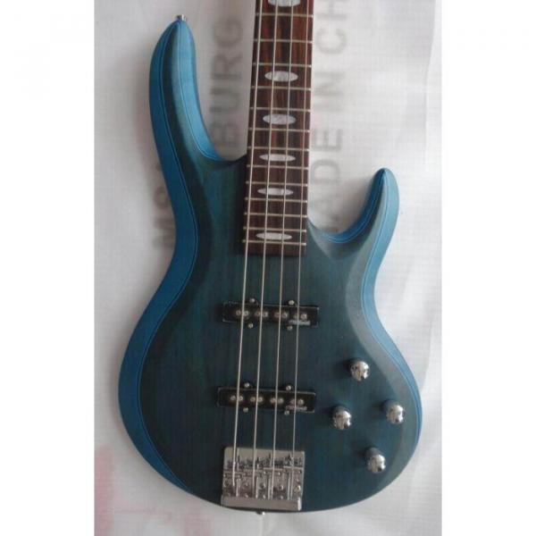 Custom Active Pickup 4 String Bass Guitar Blue Finish Wilkinson Pickups #2 image