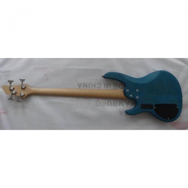 Custom Active Pickup 4 String Bass Guitar Blue Finish Wilkinson Pickups #4 image
