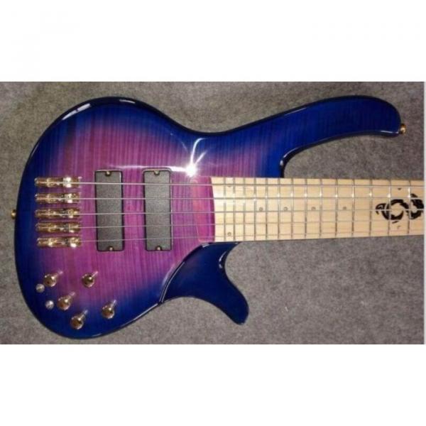 Custom 6 String Active Pickups Led Bass Guitar #1 image