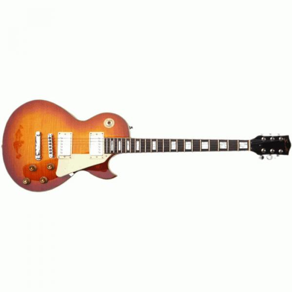The Top Guitars Brand Cherry Burst Design Electric Guitar #1 image