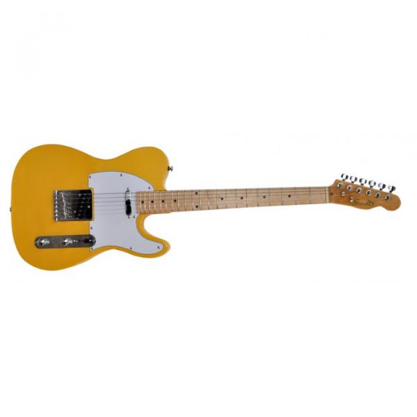 Super Yellow STL M11 Design Electric Guitar #1 image