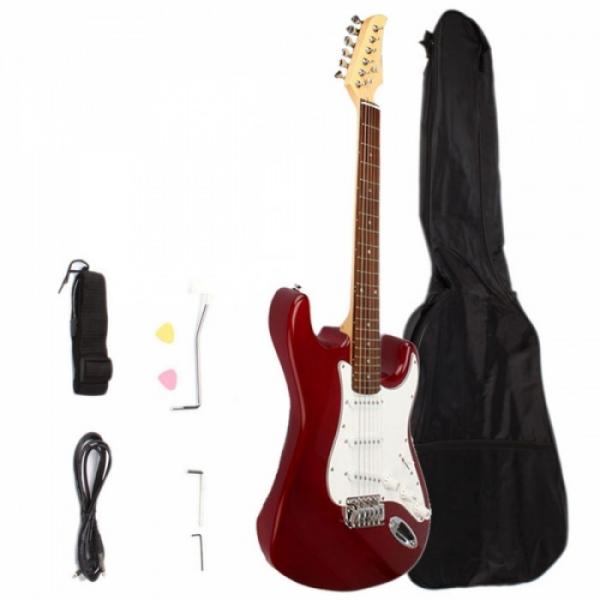 Rosewood Fingerboard Electric Guitar with Gig bag &amp; Accessories Rosy #1 image