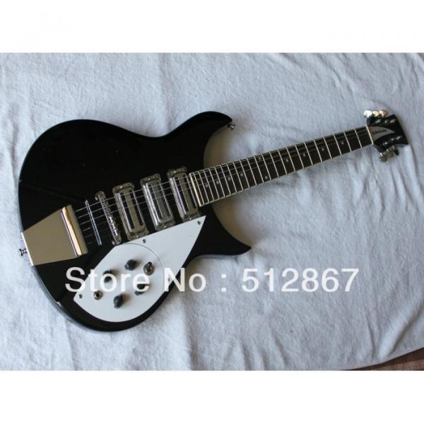 Rickenbacker Custom 381 Model Black Electric Guitar #3 image
