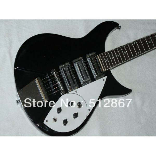 Rickenbacker Custom 381 Model Black Electric Guitar #5 image