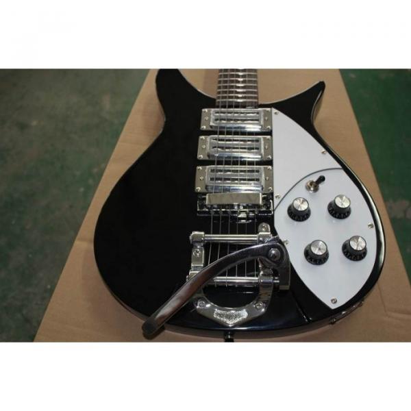 Rickenbacker 381 Black 3 Pickups Electric Guitar #1 image