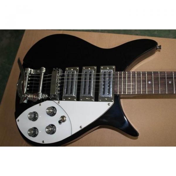 Rickenbacker 381 Black 3 Pickups Electric Guitar #4 image