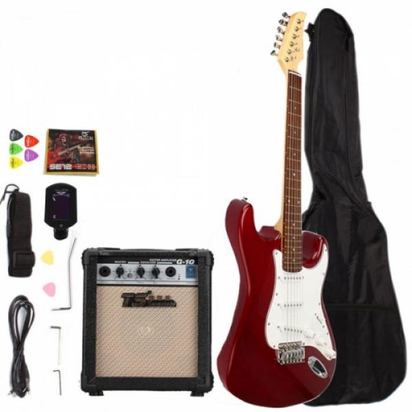 Rosewood Fingerboard Electric Guitar with Amp Turner Bag &amp; Accessories Rosy #1 image
