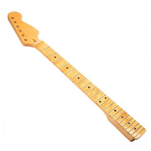 Replacement Maple Fingerboard Dot Fret ST Strat Electric Guitar Maple Neck #1 image