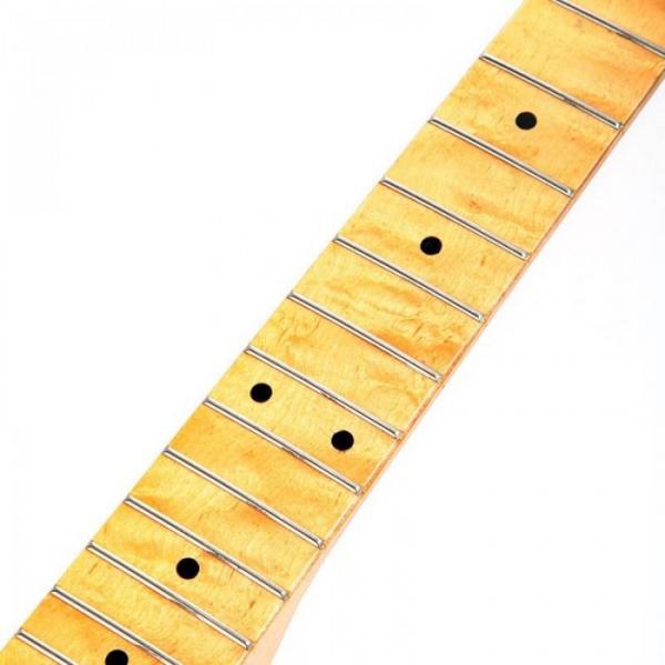 Replacement Maple Fingerboard Dot Fret ST Strat Electric Guitar Maple Neck #3 image