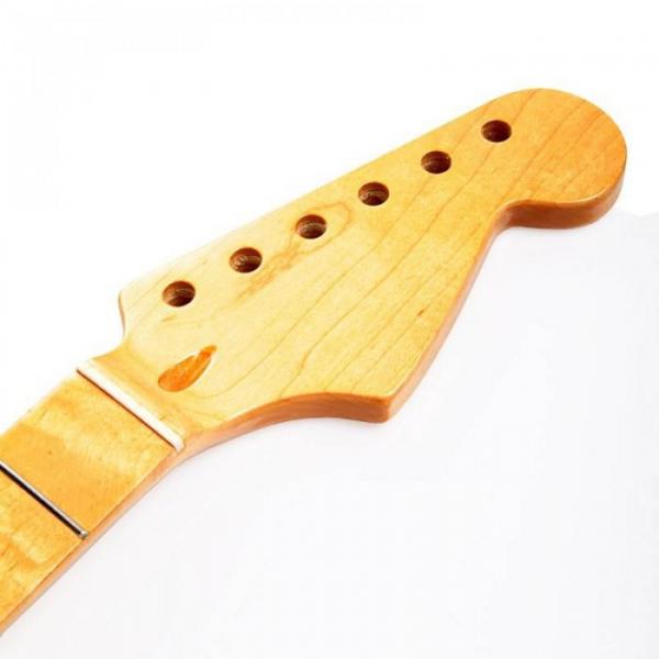 Replacement Maple Fingerboard Dot Fret ST Strat Electric Guitar Maple Neck #5 image