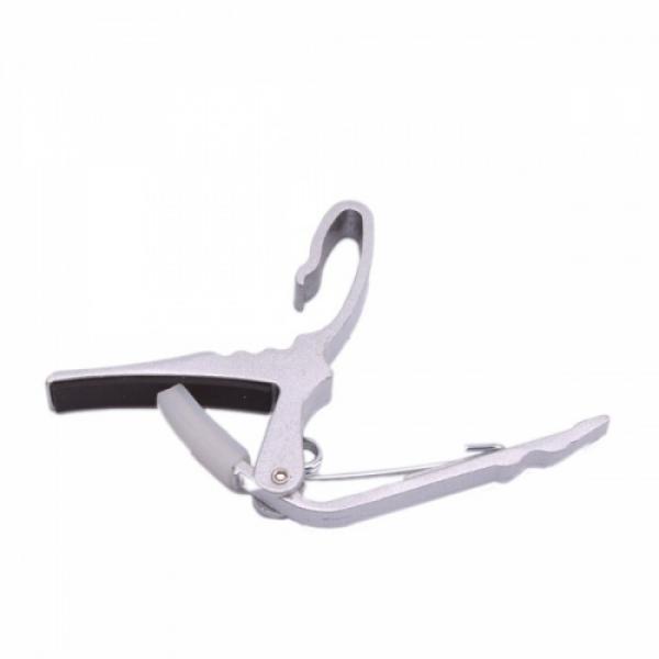 Quick Change Guitar Capo for Electric Acoustic Guitar Silver #3 image