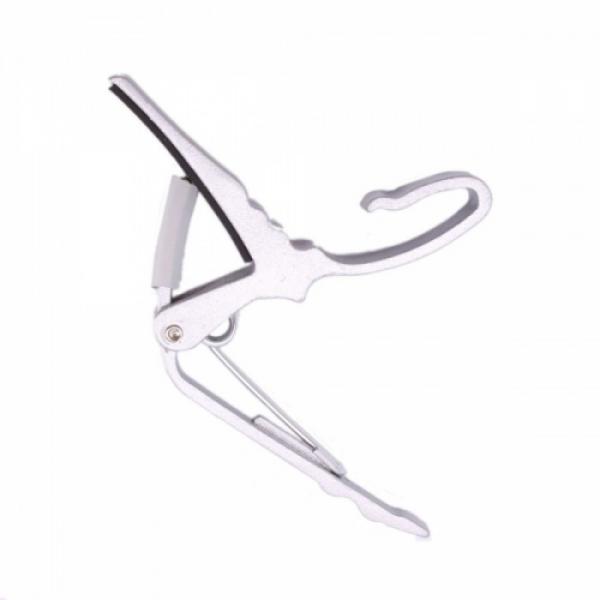 Quick Change Guitar Capo for Electric Acoustic Guitar Silver #4 image