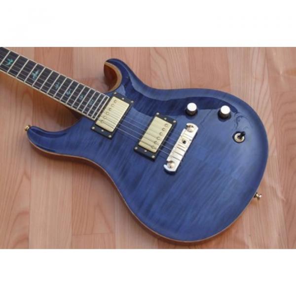 PRS Wave Blue Electric Guitar Gold Hardware #1 image
