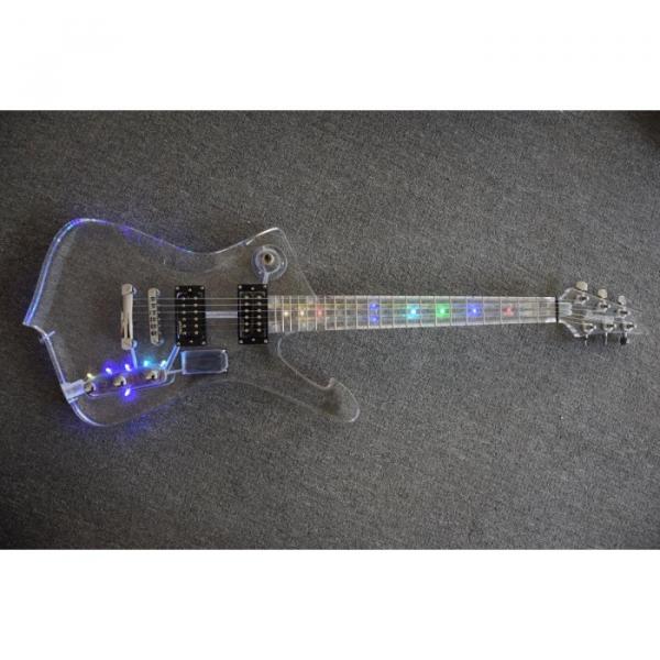 Project Acrylic Body and Neck Iceman Electric Guitar With Led Lights #1 image