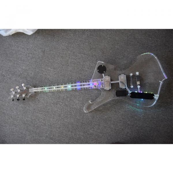 Project Acrylic Body and Neck Iceman Electric Guitar With Led Lights #3 image
