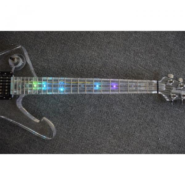 Project Acrylic Body and Neck Iceman Electric Guitar With Led Lights #4 image