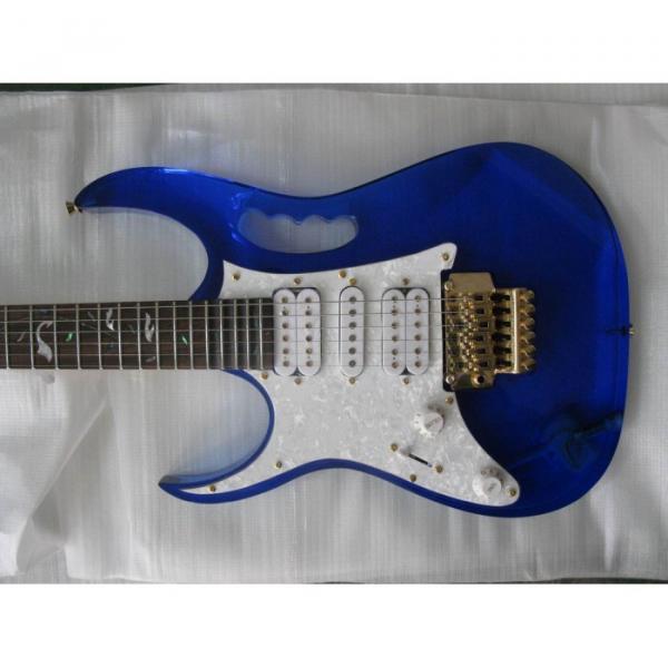 Plexiglas Lucite Blue Acrylic Glass Ibanez Electric Guitar #1 image