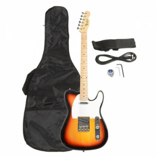 Professional Electric Guitar Sunset with Amplifier Bag Strap Tool Pick #1 image