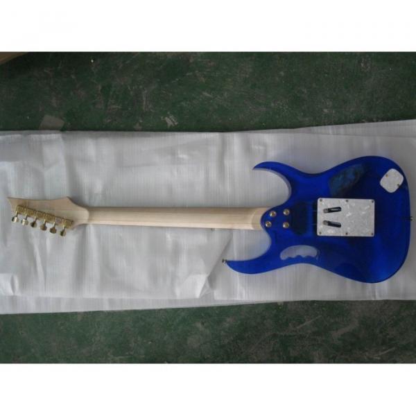 Plexiglas Lucite Blue Acrylic Glass Ibanez Electric Guitar #3 image