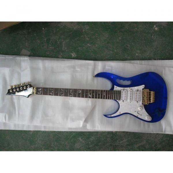 Plexiglas Lucite Blue Acrylic Glass Ibanez Electric Guitar #5 image