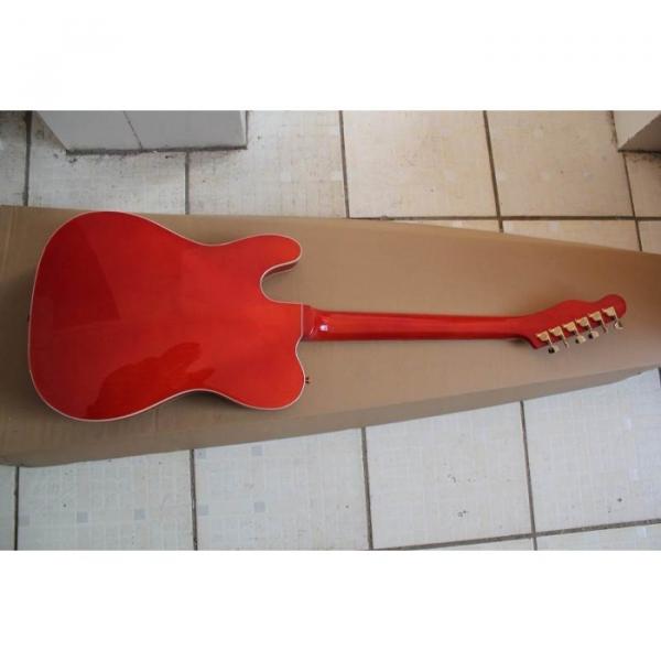 Orange Fender Precision Electric Guitar #4 image