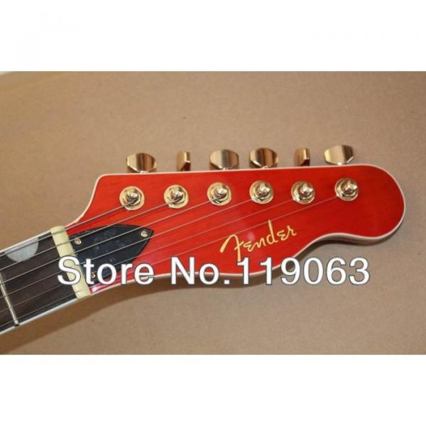 Orange Fender Precision Electric Guitar #5 image