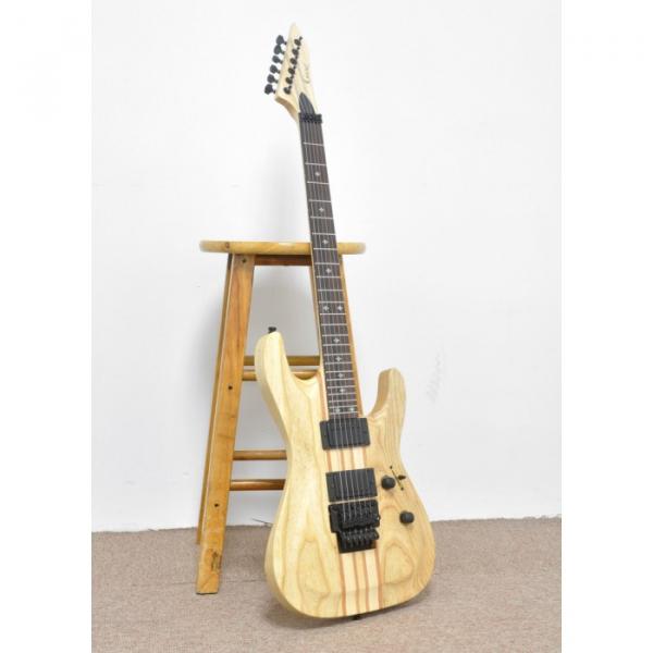 One Piece Electric Guitar Gecko GE803 24 Frets Wooden Design 2 Humbucker Pickup #4 image